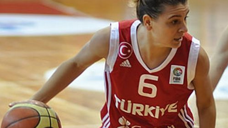 Turcijas izlases spēlētāja Birsela Vardalī.
Foto: FIBA Europe