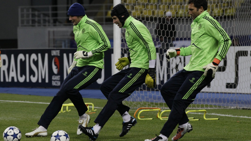 "Chelsea" futbolistu treniņš ''Lužņiku'' stadionā
Foto: Scanpix Sweden