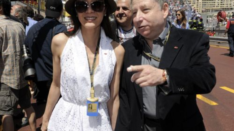 Žans Tods kopā ar sievu F1 posmā Montekarlo
Foto: AFP/Scanpix