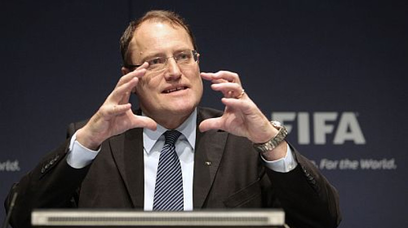 FIFA Ētikas komitejas priekšsēdētājs Klaudio Zulsers
Foto: AP/Scanpix