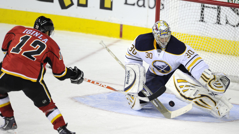 Džeroms Iginla gūst savus 15. vārtus sezonā
Foto: AP/Scanpix