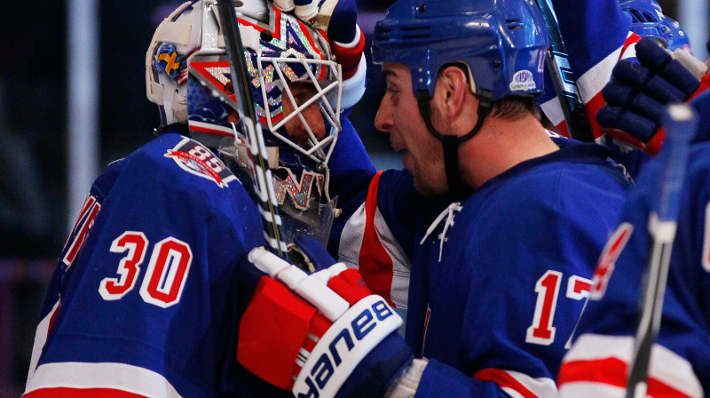 Spēles galvenie personāži - Henriks Lundkvists un Brendons Dubinskis 
Foto: AFP/Scanpix