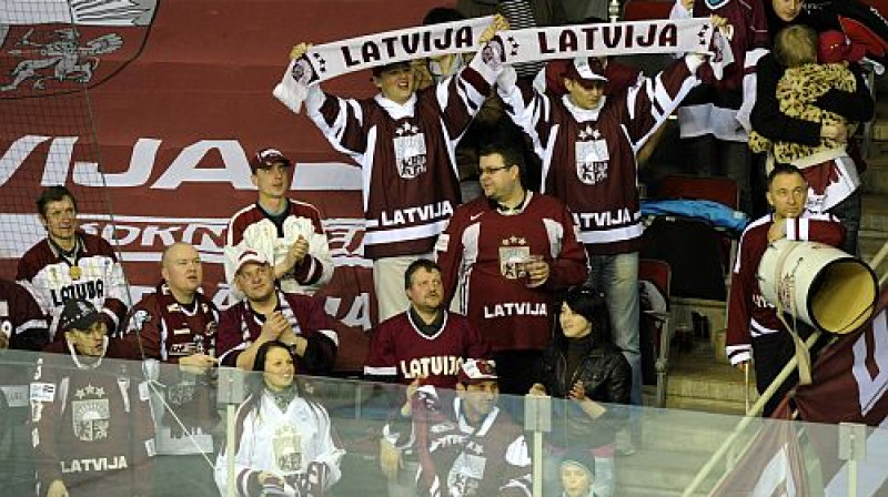 Latvijas izlases fani
Foto: Romāns Kokšarovs, Sporta Avīze, f64