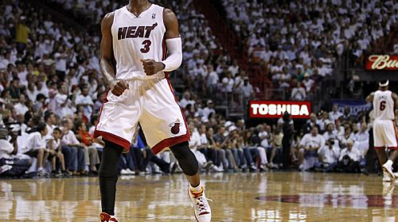 Dveins Veids un "Heat" var sākt gatavoties Bostonai
Foto: Reuters/Scanpix