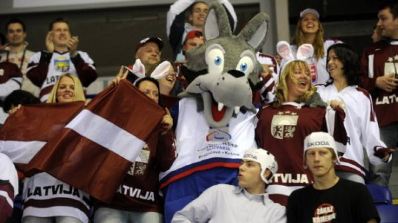 Latvijas izlases fani
Foto: Romāns Kokšarovs, Sporta Avīze, f64
