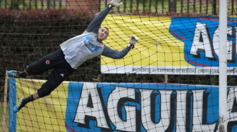 Davids Ospina darbībā
Foto: AFP/Scanpix