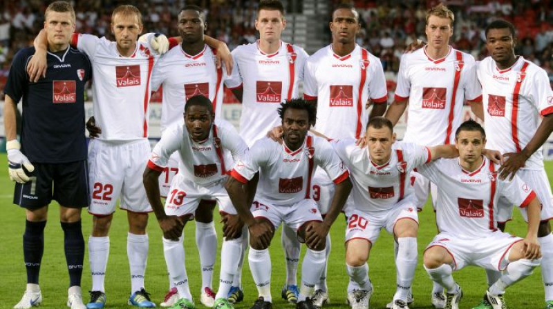 "Sion" futbola komanda (Andris Vaņins zilajā kreklā)
Foto: AFP/Scanpix