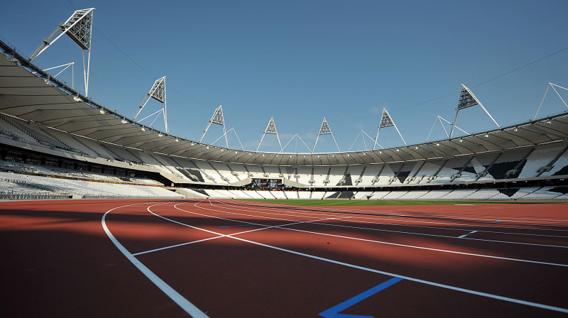 Londonas olimpisko spēļu stadions ticis pie teicama seguma 
Foto: AFP/Scanpix