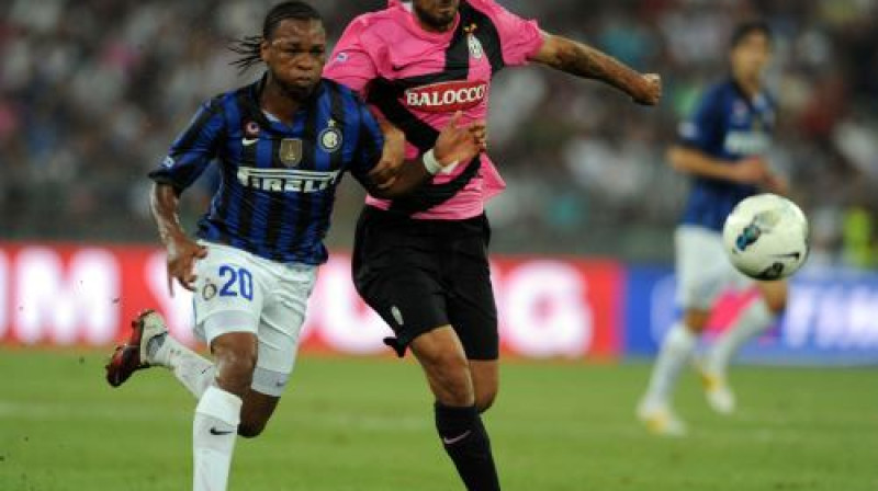 "Inter" (Žoels Obi) un "Juventus" (Mirko Vučiničs) spēle šī gada vasarā, TIM kauss
Foto: AP/Scanpix