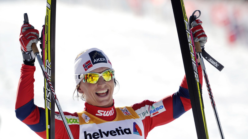 Marita Bjergena Davosā izcīnīja kārtējo uzvaru
Foto: AFP/Scanpix
