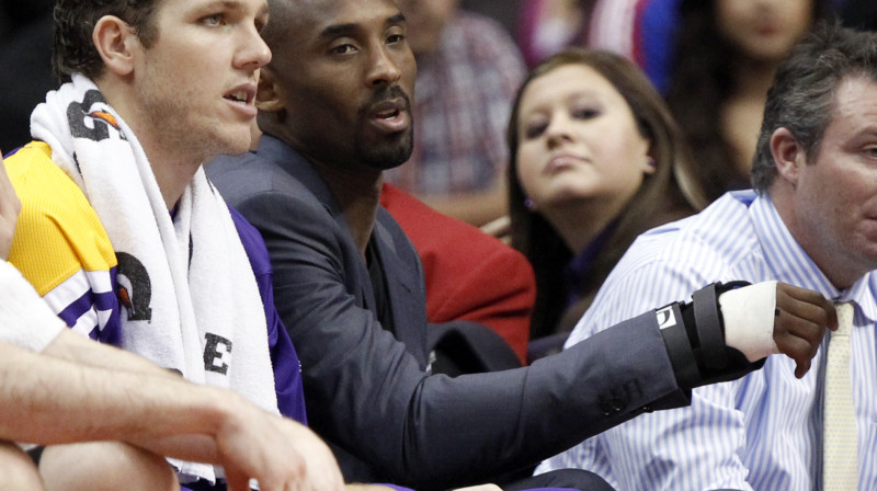 Kobe Braients, iespējams, turpmāk nedaudz vairāk laika pavadīs uz rezervistu soliņa
Foto: AP/Scanpix