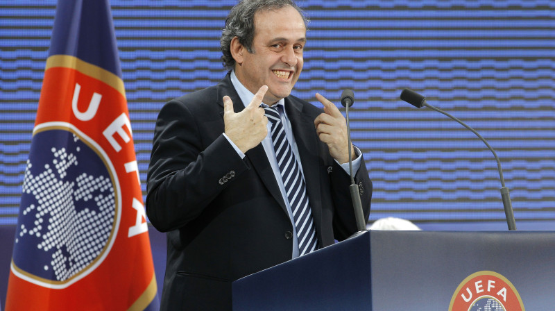 UEFA prezidents Mišels Platini 
Foto: AFP/Scanpix
