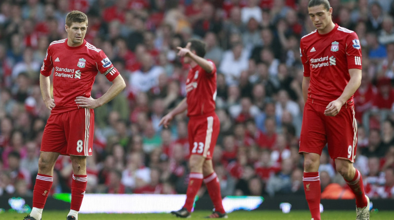 "Liverpool" piedzīvojusi jau desmit zaudējumus Premjerlīgā 
Foto: AP/Scanpix