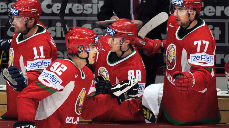 Baltkrievijas hokeja valstsvienība 2012 
Foto: AFP/Scanpix