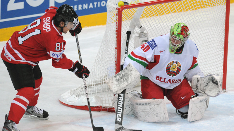 Patriks Šārps šodien izdarīja sesto rezultatīvo piespēli turnīrā
Foto: AFP/Scanpix