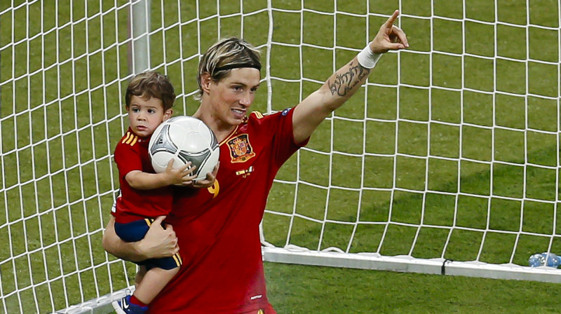 Fernando Toress ar dēlu Leo
Foto: AP/Scanpix