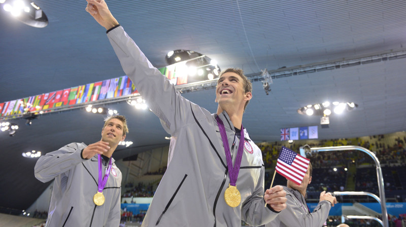 Maikls Felpss - viens no, ja ne pats izcilākais olimpietis pasaules vēsturē 
Foto: AFP/Scanpix