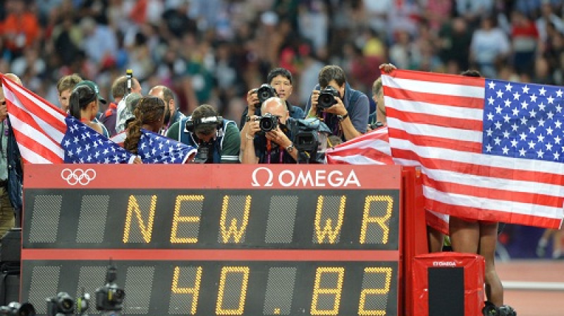 ASV skrējējas sasniedz jaunu pasaules rekordu
Foto: AFP/Scanpix