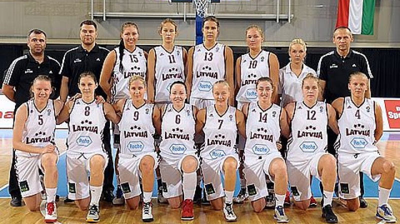 Latvijas U20 izlases sastāvā spēlē deviņas 1994. un 1995. gadā dzimušas spēlētājas
Foto: Viktor Rebay, www.fibaeurope.com