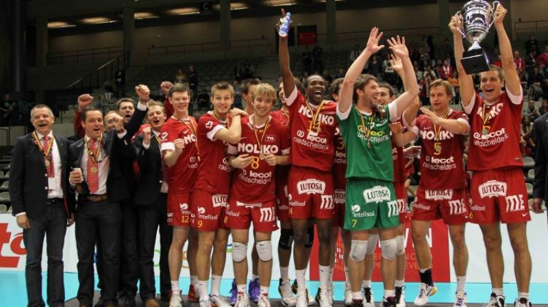 Hermans Egleskalns un "Noliko Maaseik" komanda
Foto: noliko-maaseik.com/