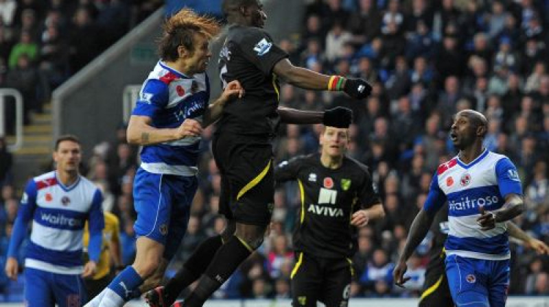 Kaspars Gorkšs cīņā ar "Norwich"
Foto: AFP/Scanpix