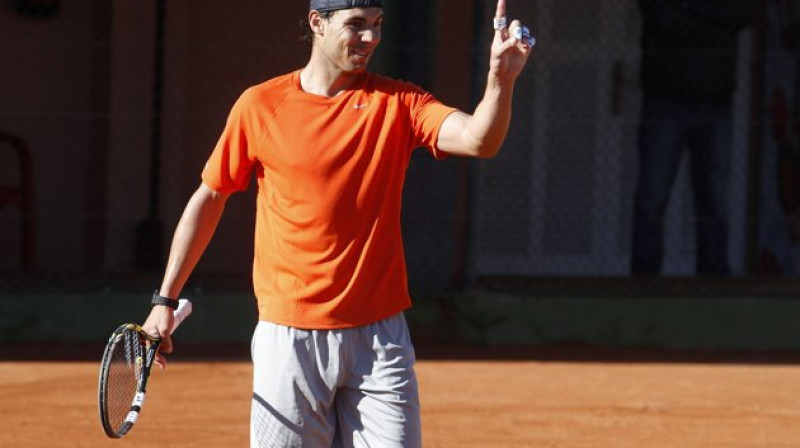 Rafaels Nadals treniņā Maljorkā
Foto: Reuters/Scanpix