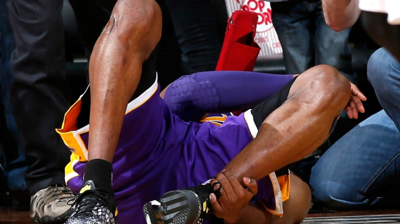 Kobe Braients guvis savainojumu
Foto: AFP/Scanpix