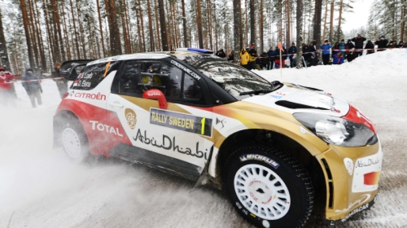 Lēbs Zviedrijas rallijā ieguva otro vietu
Foto: AFP/Scanpix