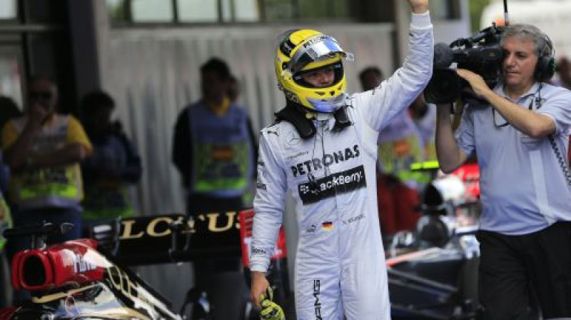 Vai Rosbergs pirmo starta vietu pārvērtīs uzvarā?
Foto: AFP/Scanpix