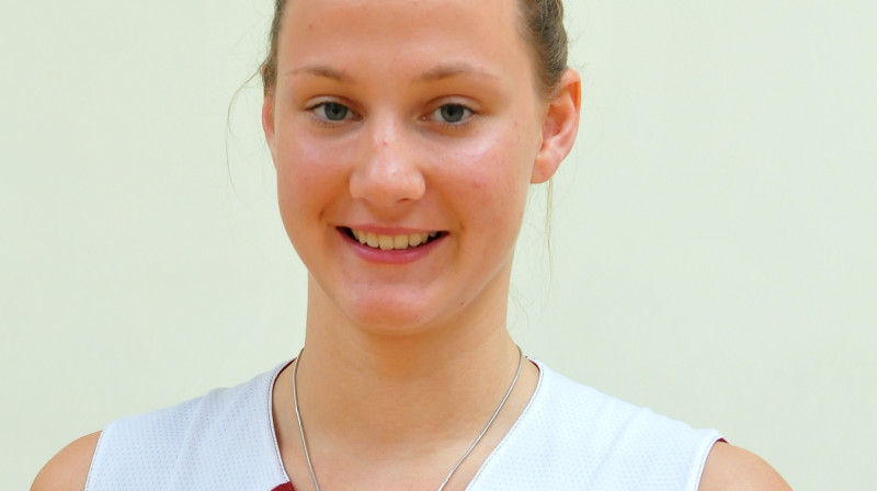 Katrīna Epnere: Florida International studente pievienojusies Latvijas U20 izlasei.
Foto: basket.lv