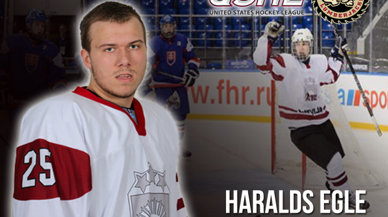 Jaunais latviešu hokejists Haralds Egle. USHL un arī KHL draftos šogad izvēlēts pirmajā kārtā. Foto: jrpirates.puckysystems2.com