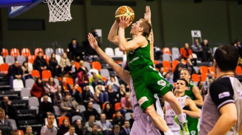 Jānis Kaufmanis: nedēļas divās spēlēs vidēji 20,5 punkti BK "Valmiera" pūrā.
Foto: Jānis Priedītis