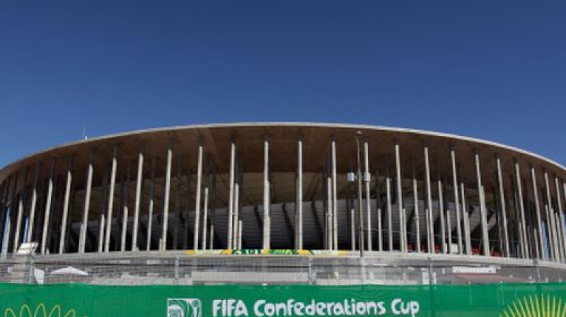 Brazīlijas futbola leģendas Manē Garinčas vārdā nosauktais stadions
Foto:AP/Scanpix