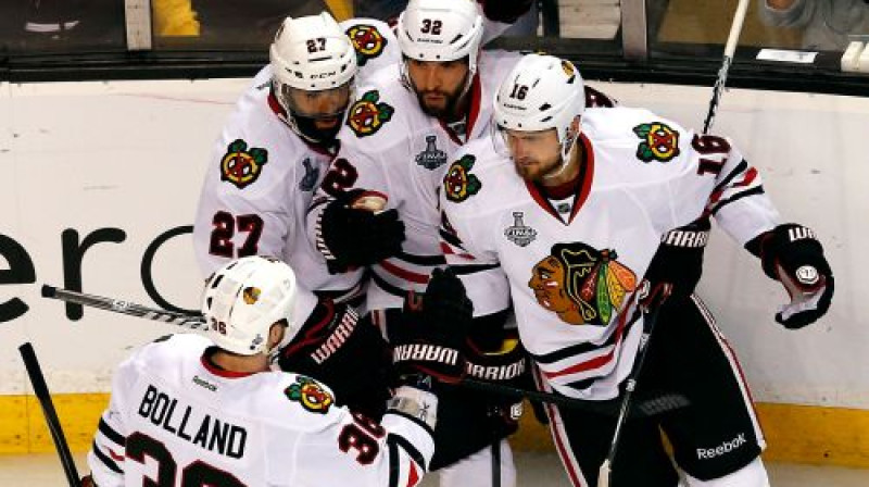 Čikāgas "Blackhawks" hokejisti
Foto:AFP/Scanpix