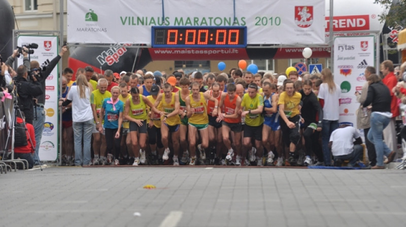 Viļņas maratona starts 2010. gadā
Foto: vilniusmarathon.lt