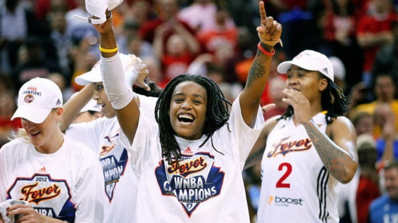 2012. gada rudenī Zelosa un "Indiana Fever" uzvarēja WNBA čempionātā
Foto: AP/Scanpix