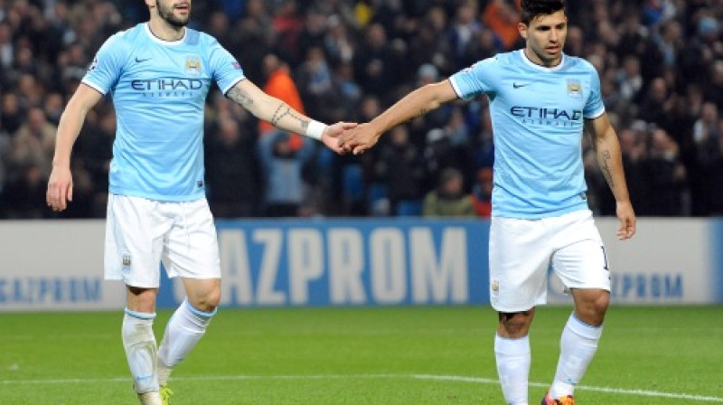 Alvaro Negredo un Serhio Agvero
Foto: AP/Scanpix