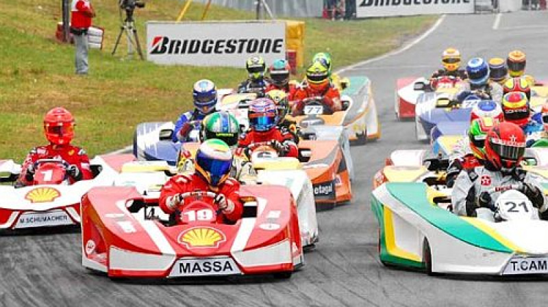 Felipes Masas kartingu sacīkste
Foto: globo.com