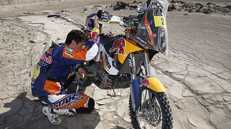 Marks Koma motocikla pārbaudes laikā
Foto: TT NYHETSBYRN/Scanpix