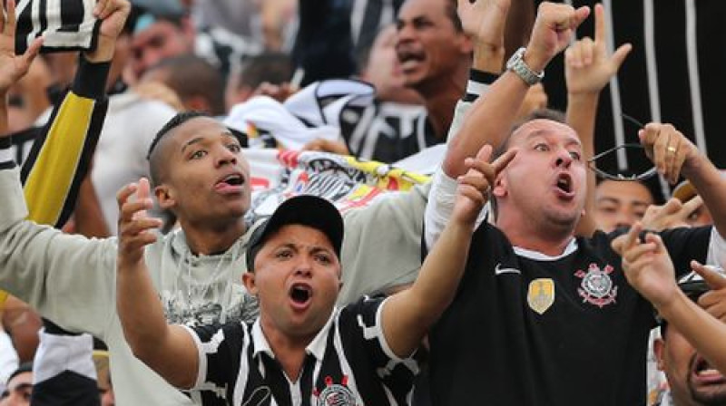 "Corinthians" kluba līdzjutēji
Foto:AP/Scanpix