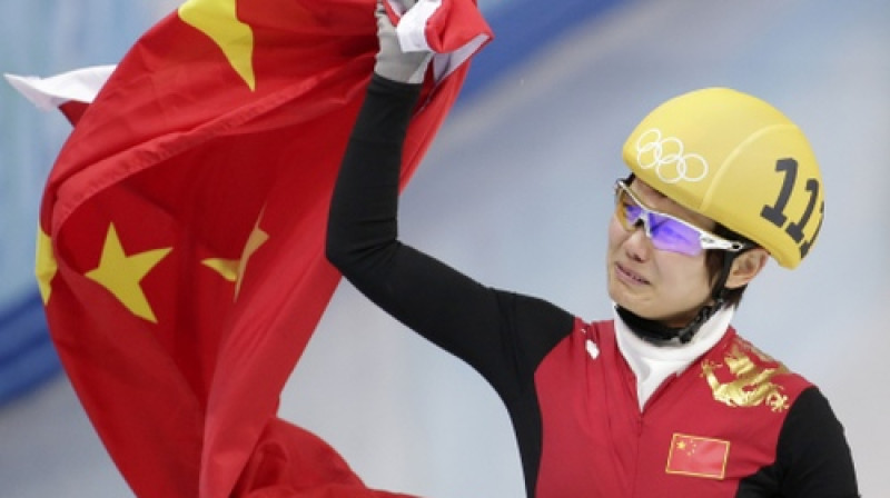 Dzjažou Li pirmo reizi kļuva par olimpisko čempioni
Foto: AP/Scanpix