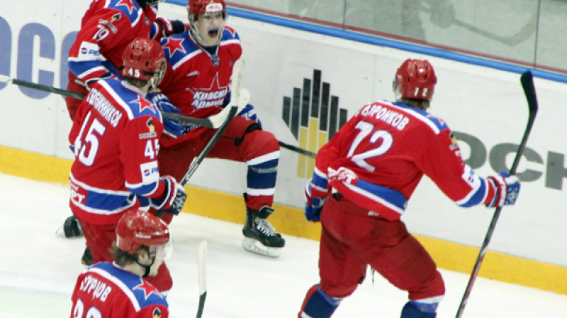 Harlamova kausa ieguvējs tiks noskaidrots 7. spēlē
Foto: redarmy.cska-hockey.ru