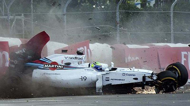 Felipes Masas avārija Monreālā
Foto: TT NYHETSBYRÅN/Scanpix