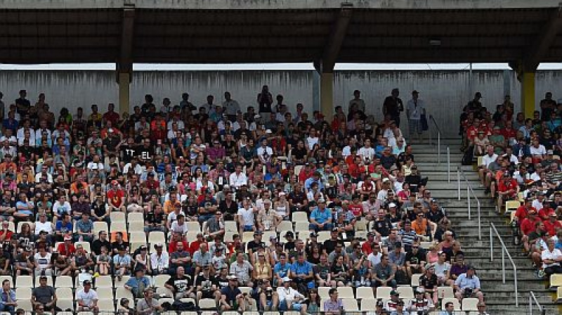 Skatītāji Vācijas F1 posmā
Foto: AFP/Scanpix