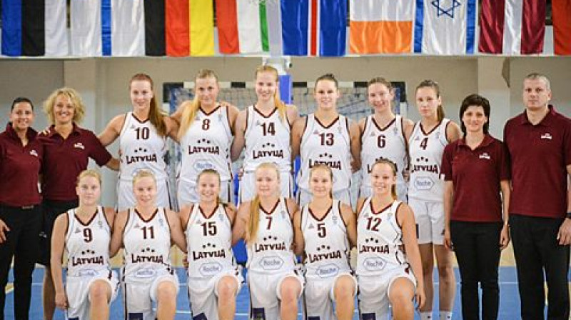 Latvijas U18 sieviešu basketbola izlase
Foto: www.fibaeurope.com