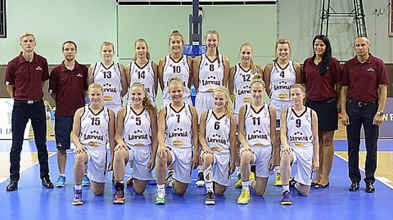 Latvijas U16 sieviešu basketbola izlase
Foto: www.fibaeurope.com