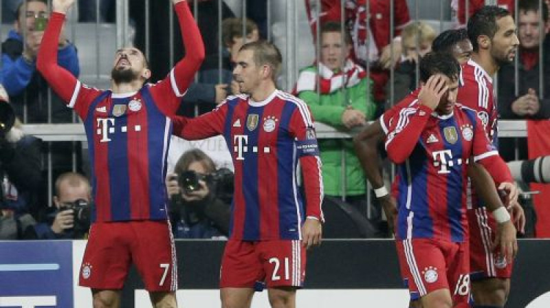 Franks Riberī un "Bayern" futbolisti
Foto: AP/Scanpix