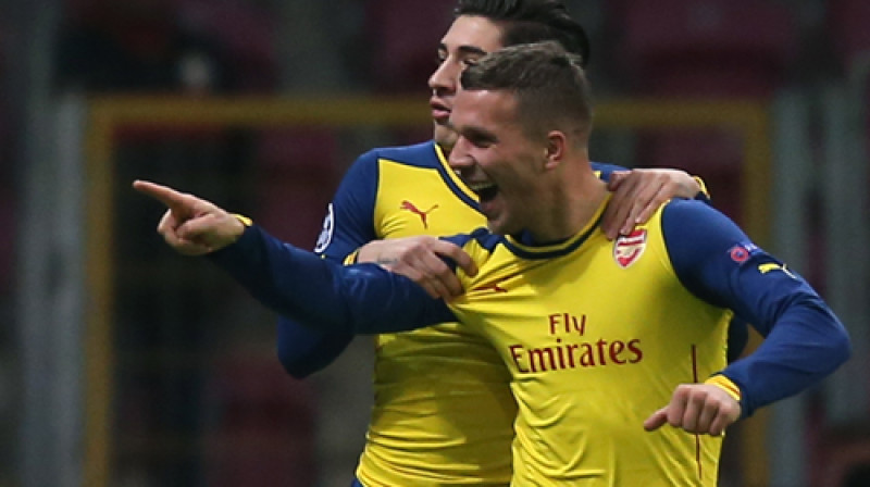 Lukašs Podoļskis vēl "Arsenal" kreklā
Foto: AP/Scanpix