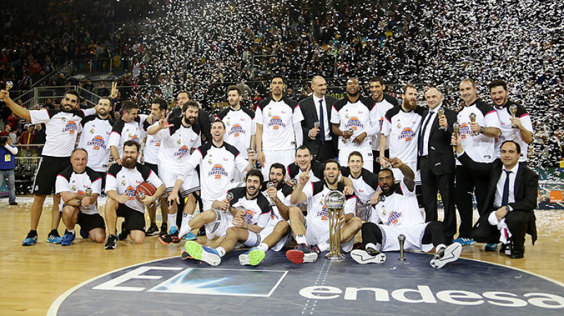 "Real Madrid" basketbolisti: 25. triumfs Karaļa kausa izcīņā
Foto: acb.com