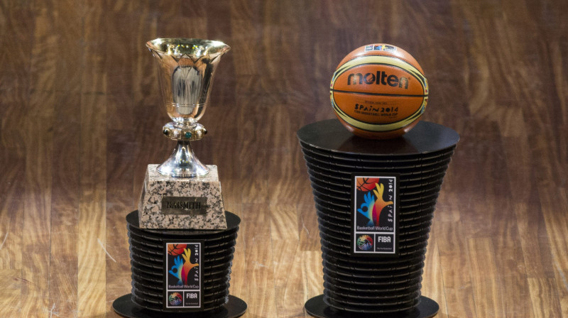 FIBA Pasaules kauss un 2014. gada finālturnīra oficiālā bumba
Foto: TT/Scanpix